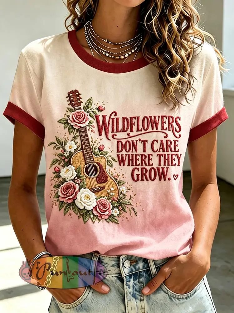 Women’s Country Music Legend Tribute Print T-shirt - As picture · S