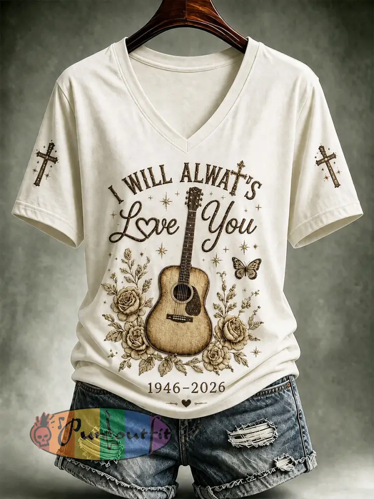 Women’s Rip Country Music Lover Queen of Country Printed T-shirt - Creamy-White · S