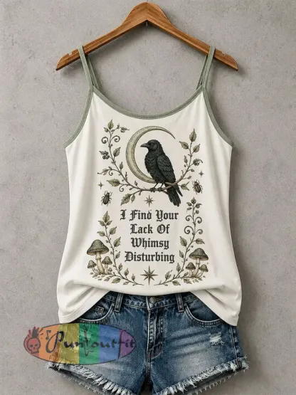 Women’s I Find Your Lack Of Whimsy Disturbing Tank Top - Creamy-White · S