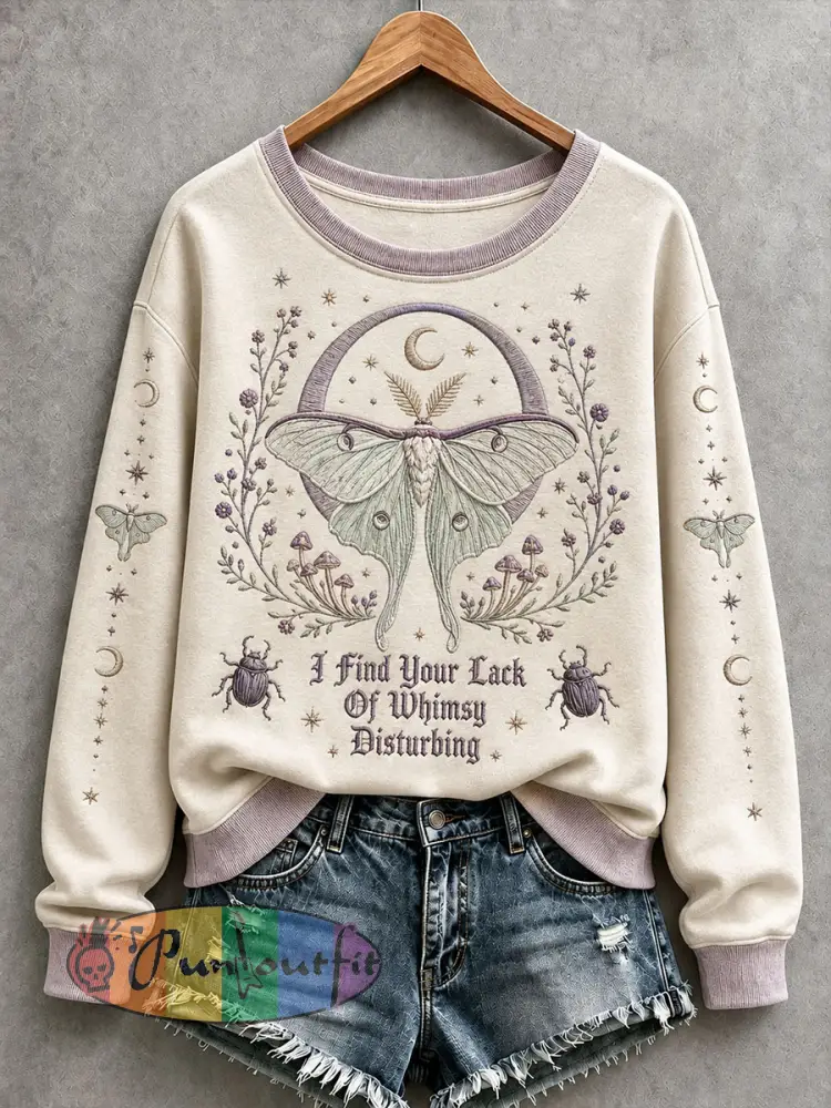 Women’s I Find Your Lack Of Whimsy Disturbing Sweatshirt - Creamy-White · S