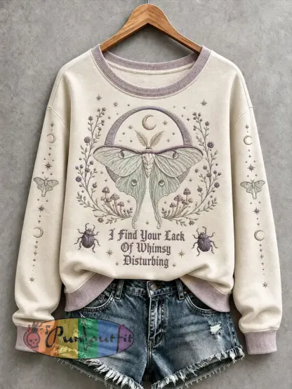 Women’s I Find Your Lack Of Whimsy Disturbing Sweatshirt - Creamy-White · S