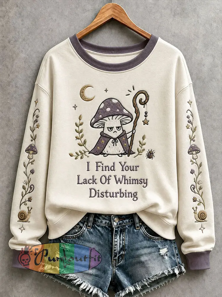 Women’s I Find Your Lack Of Whimsy Disturbing Sweatshirt - Creamy-White · S
