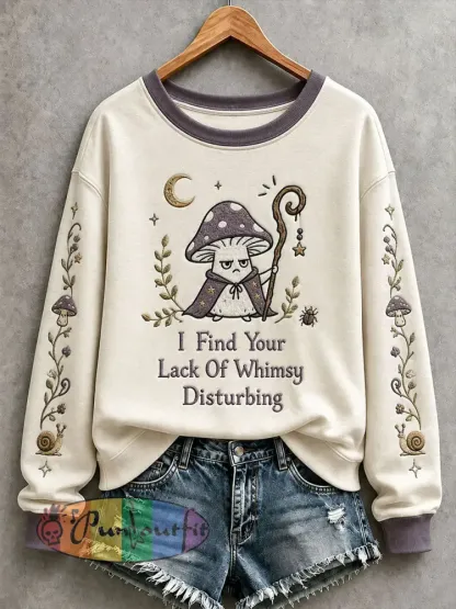 Women’s I Find Your Lack Of Whimsy Disturbing Sweatshirt - Creamy-White · S
