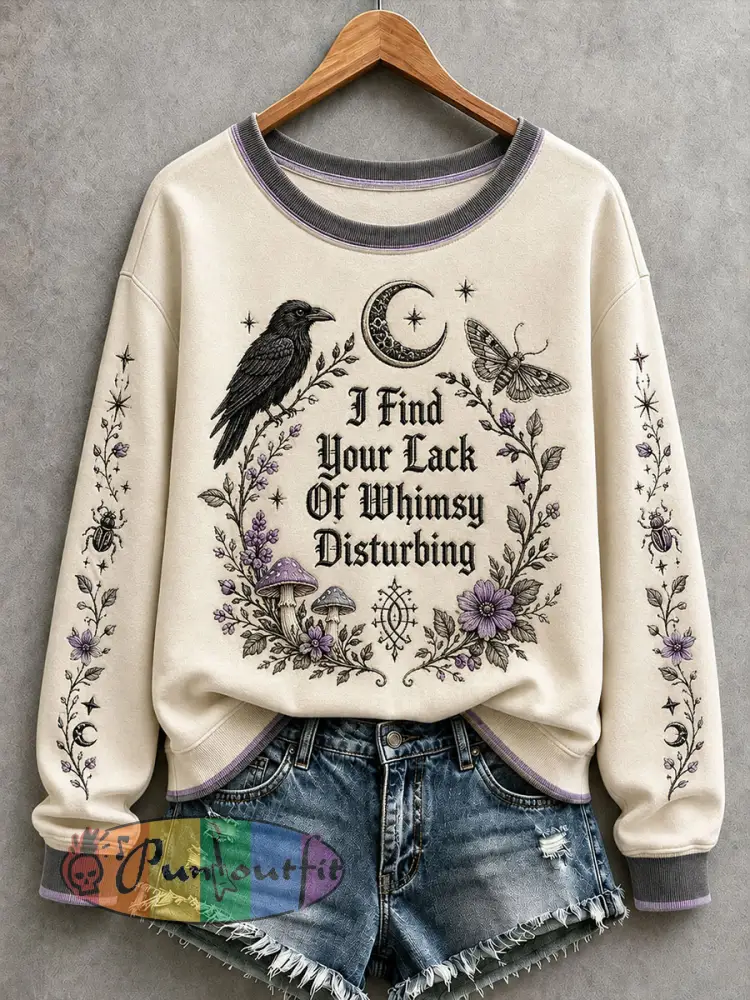 Women’s I Find Your Lack Of Whimsy Disturbing Sweatshirt - Creamy-White · S