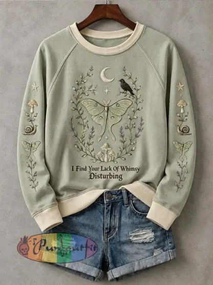 Women’s I Find Your Lack Of Whimsy Disturbing Sweatshirt - Green · S