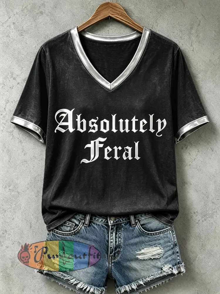 Women’s Absolutely Feral T-Shirt - Black · S