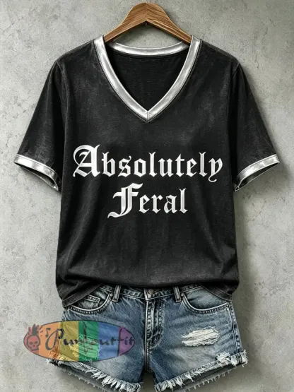 Women’s Absolutely Feral T-Shirt - Black · S