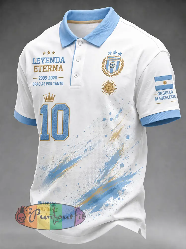 Men’s Legendary Star Commemorative Graphic Short-Sleeve Polo Shirt - A · S