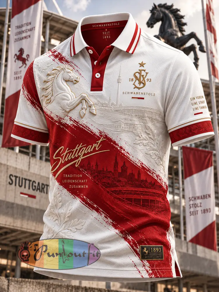 Men’s VFB Stuttgart Polo Shirt - A · S