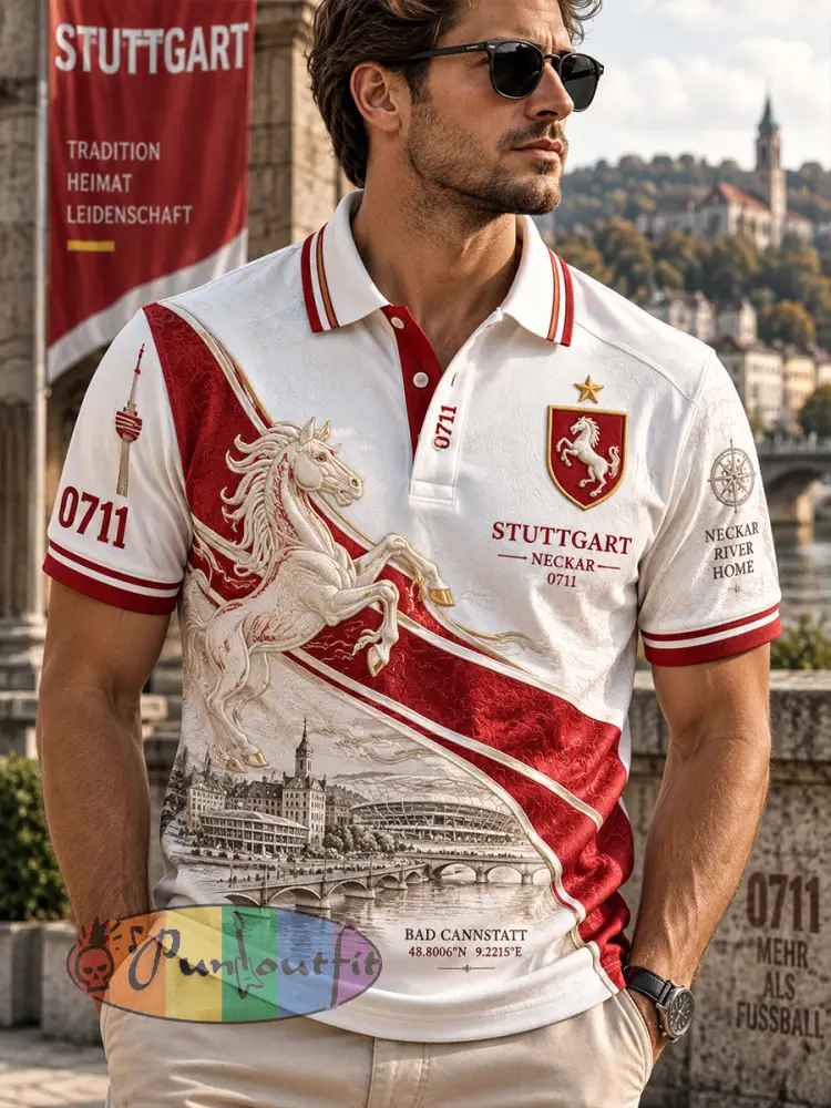 Men’s VFB Stuttgart Polo Shirt - A · S