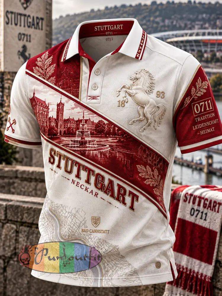 Men’s VFB Stuttgart Polo Shirt - A · S