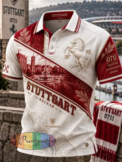 Men’s VFB Stuttgart Polo Shirt - A · S