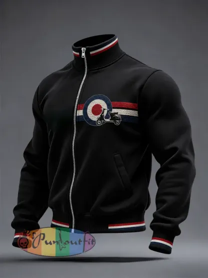 Men’s Mods Culture UK Music Lover Printed top - Black · S