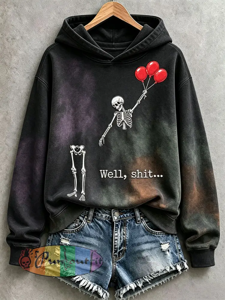 Women’s Funny Skeleton Hoodie - As picture · S