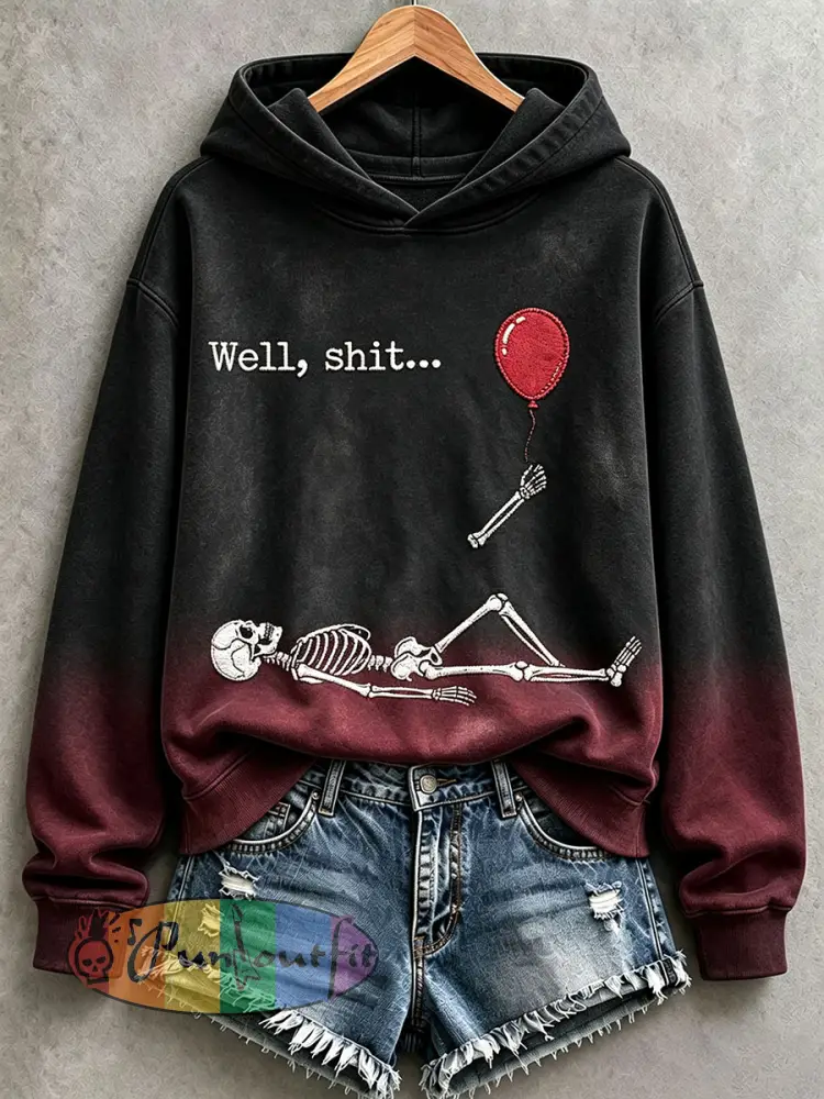 Women’s Funny Skeleton Hoodie - As picture · S