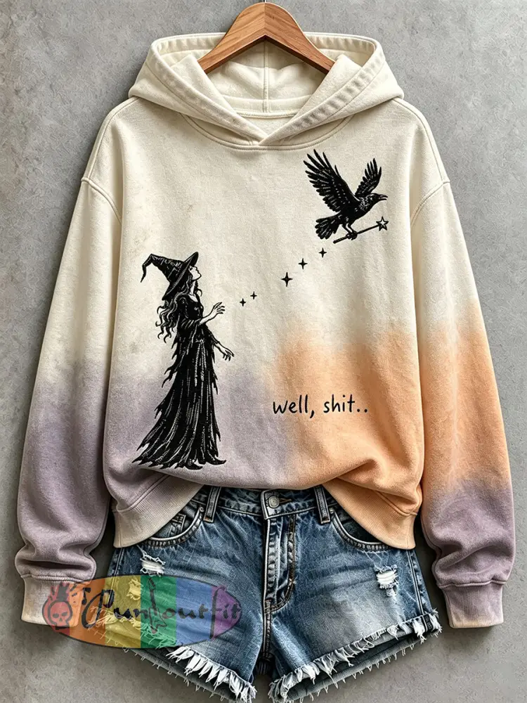 Women’s Halloween Witch Hoodie - As picture · S