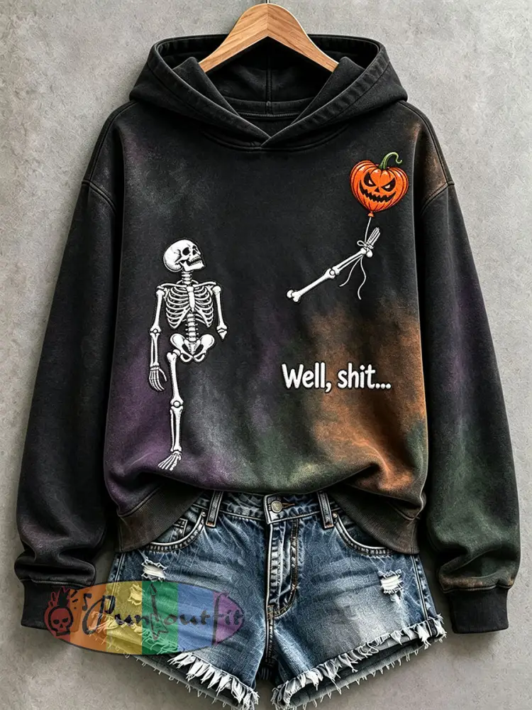 Women’s Funny Skeleton Hoodie - As picture · S
