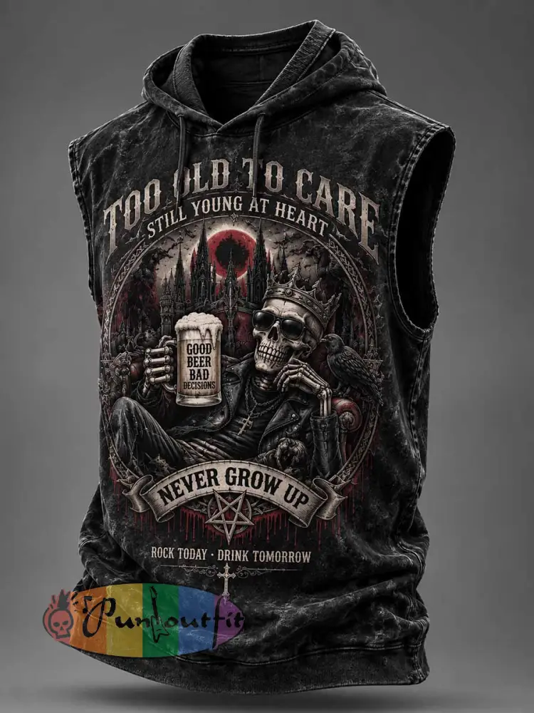Men’s Classic Rock Fun Slogan Print Sweatshirt - As picture · S