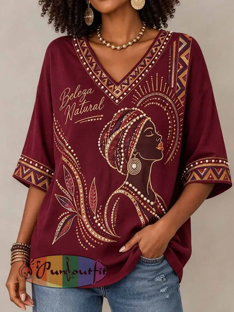 Women’s Brazilian Black Consciousness Day Print T-Shirt - As picture · S