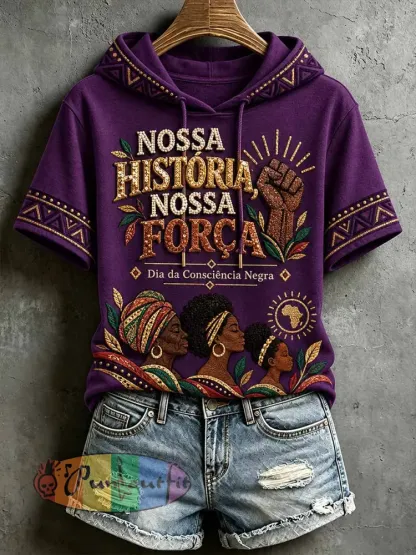Women’s Brazilian Black Consciousness Day Female Empowerment Print T-Shirt - As picture · S