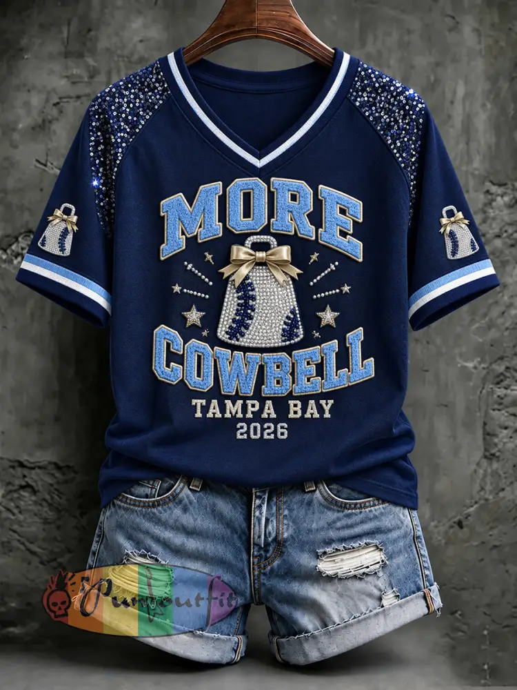 Women’s Tampa Bay Baseball Lover Printed T-shirt - Deep Blue · S