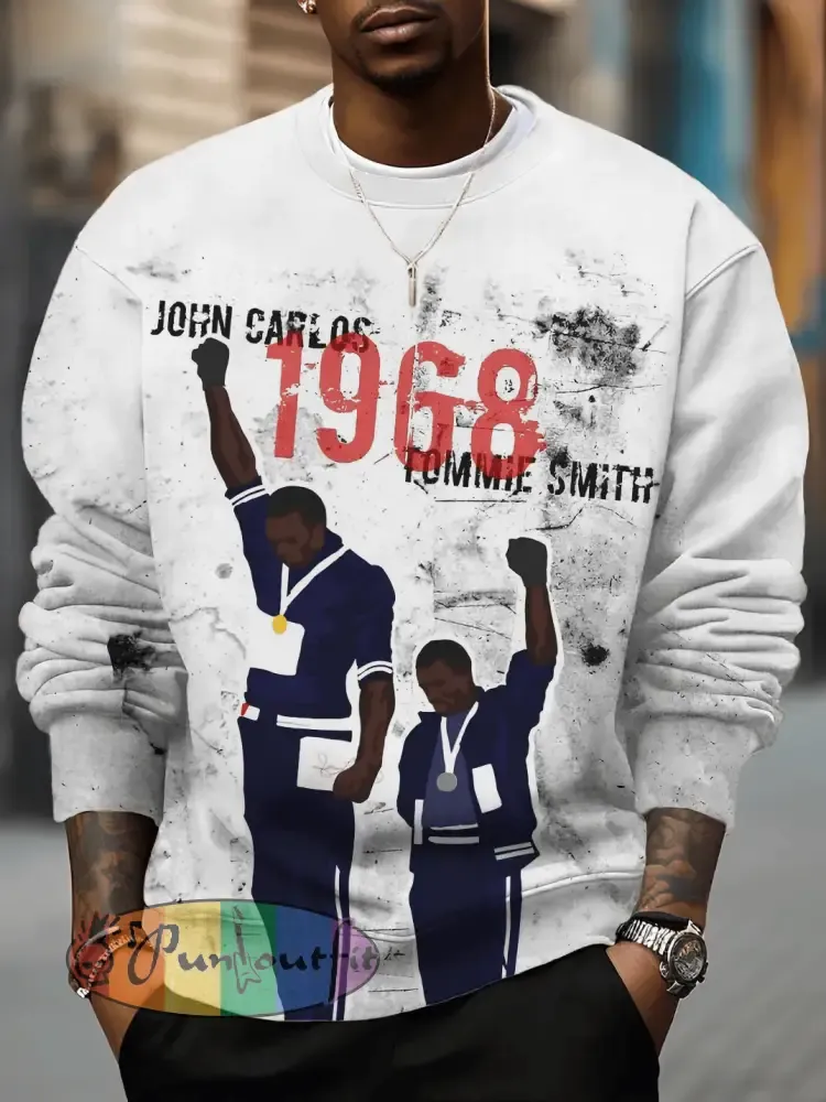 Man’s Black History Long Sleeve Sweatershirt