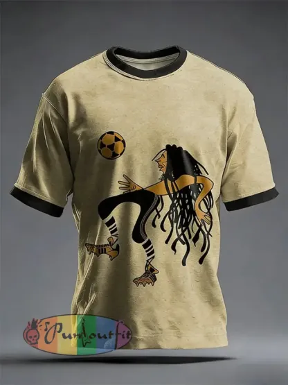 Men’s Reggae Music Themed Printed T-shirt