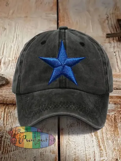 Football Print Casual Unisex Hat Black / ONE