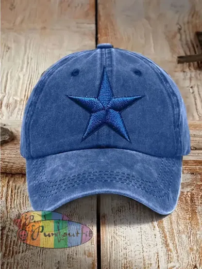 Football Print Casual Unisex Hat Blue / ONE