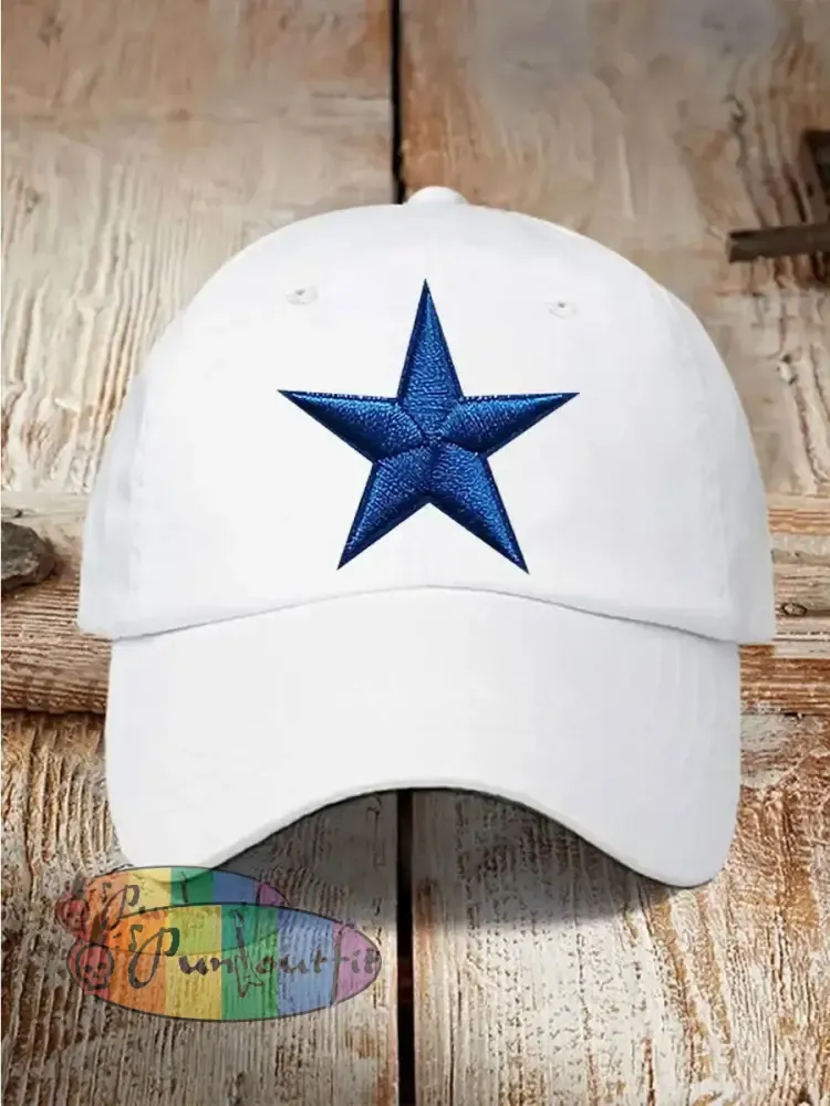 Football Print Casual Unisex Hat White / ONE