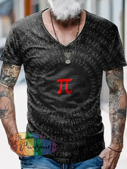 Letter Printed Vintage Fashion Loose V-Neck Short Sleeve T-Shirt Black / S