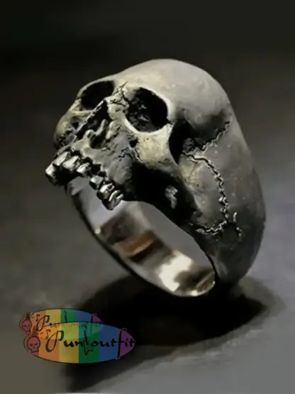 Male Punk Skull Finger Ring Acc