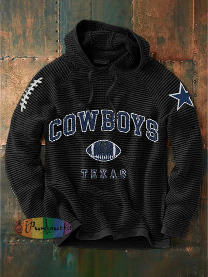 Men’s American football hooded sweatshirt Black / S