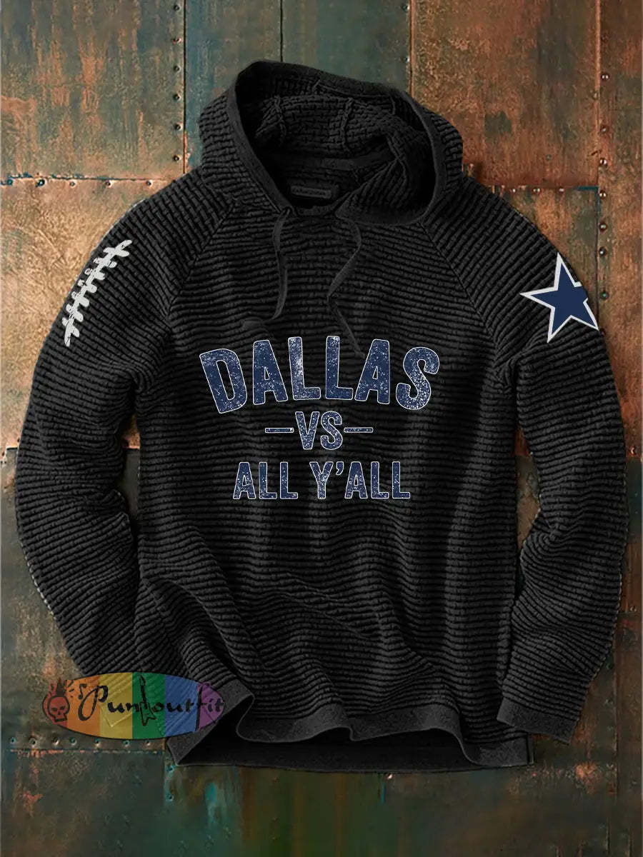 Men’s American football hooded sweatshirt Black / S