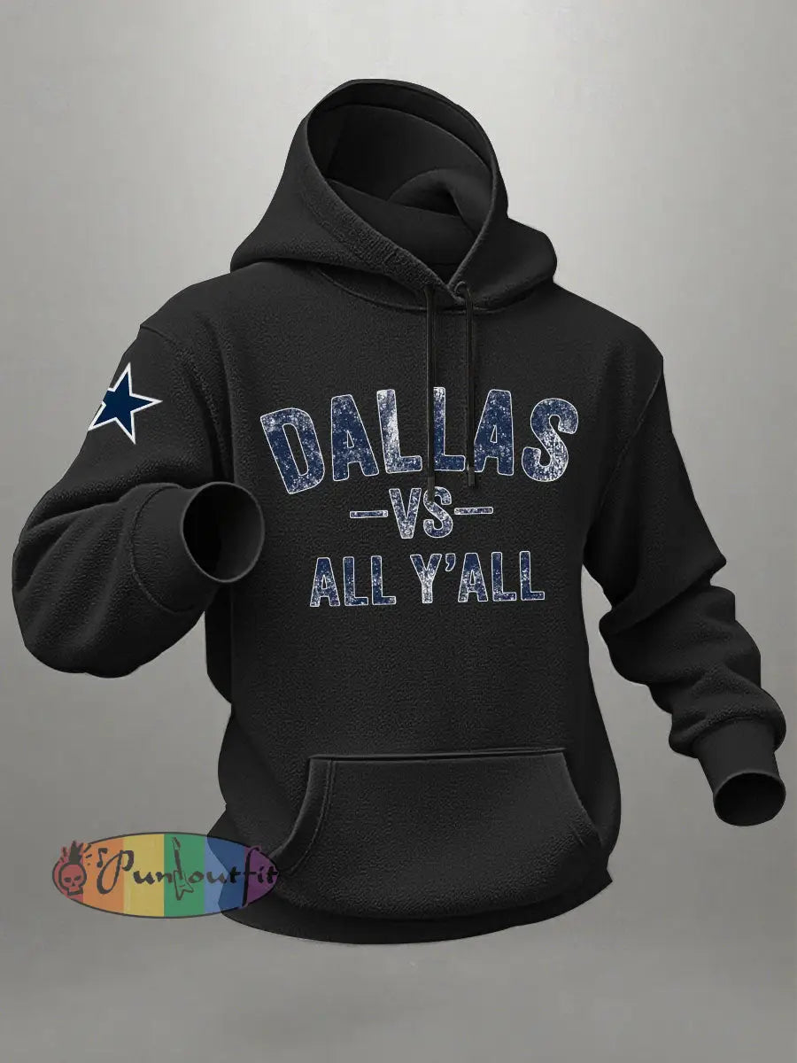 Men’s American Football Hoodie Black / S