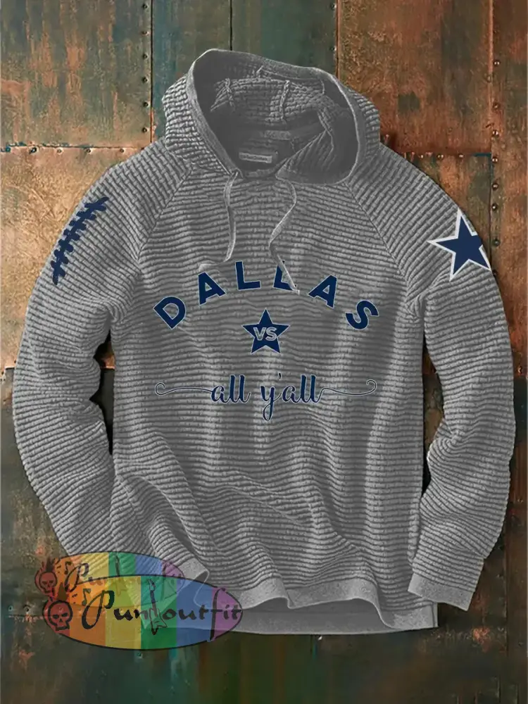 Men’s American Football Hoodie Gray / S