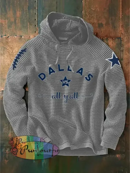 Men’s American Football Hoodie Gray / S