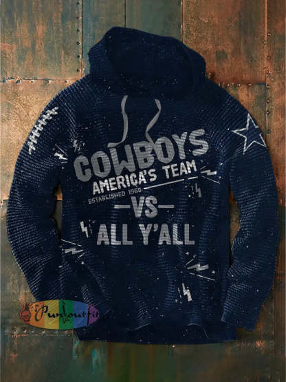 Men’s American Football Hoodie Navy Blue / S