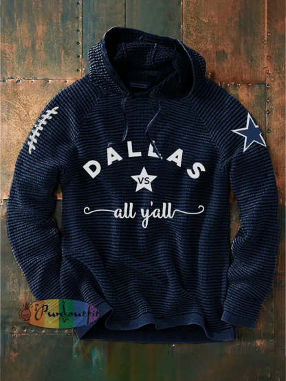 Men’s American Football Hoodie Navy Blue / S