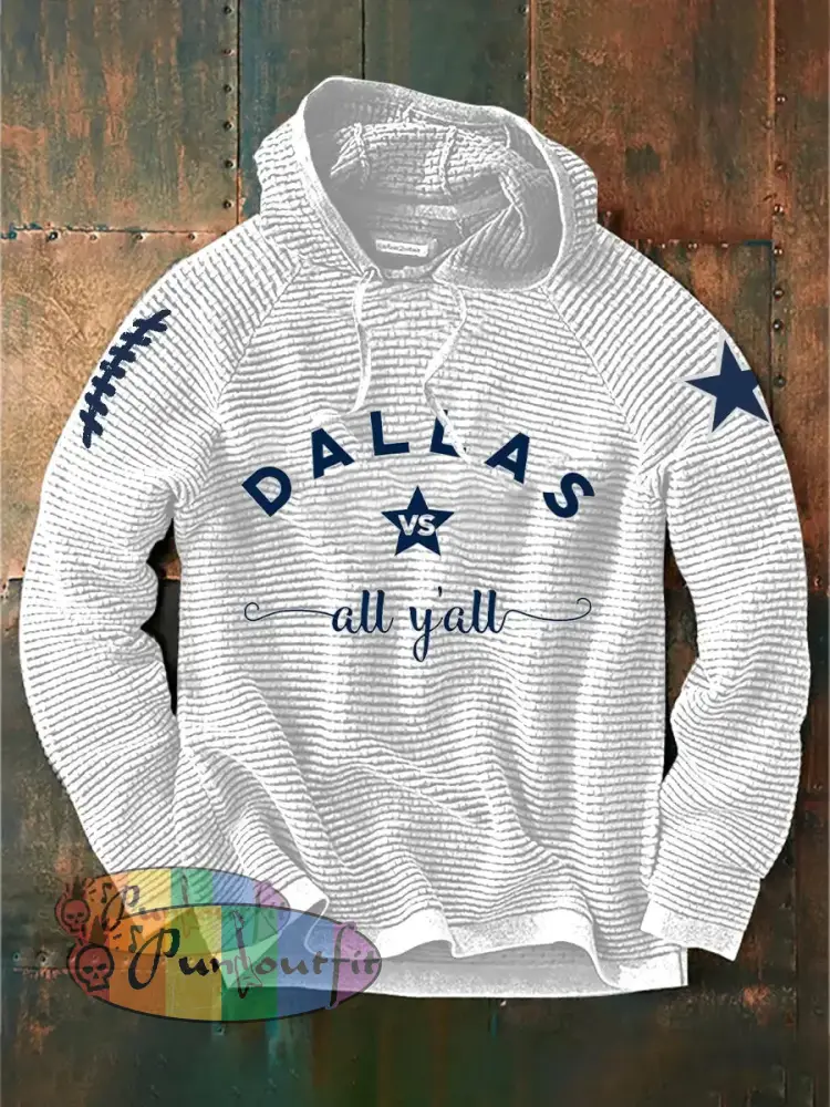 Men’s American Football Hoodie White / S
