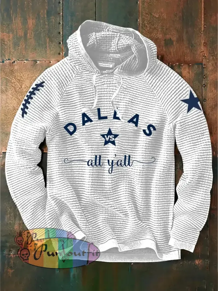 Men’s American Football Hoodie White / S