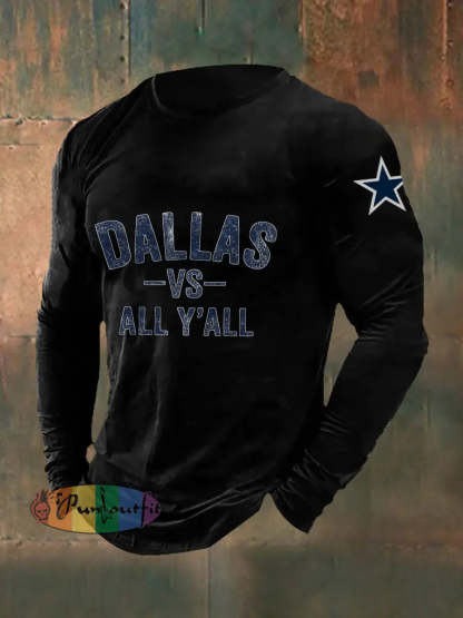 Men’s American Football Long Sleeve T Shirt Black / S