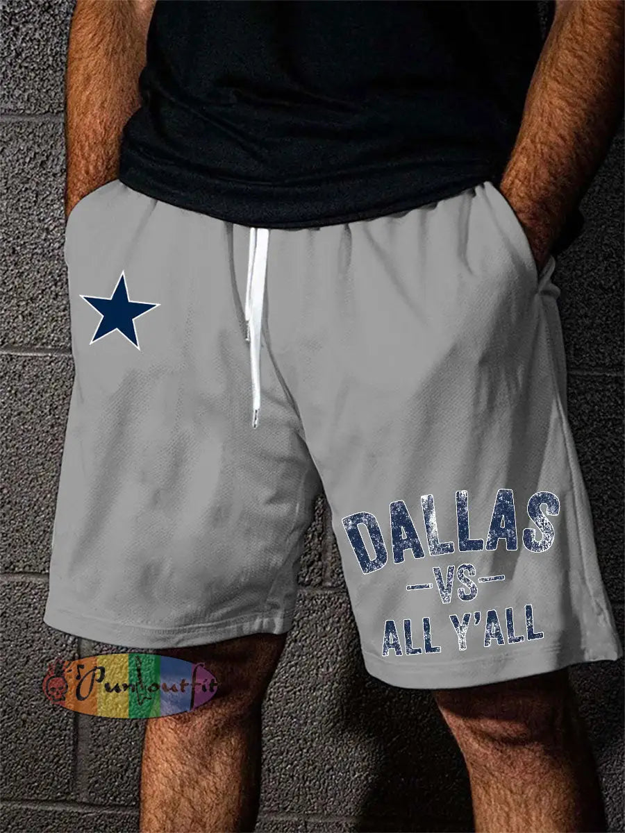 Men’s American football shorts Gray / S