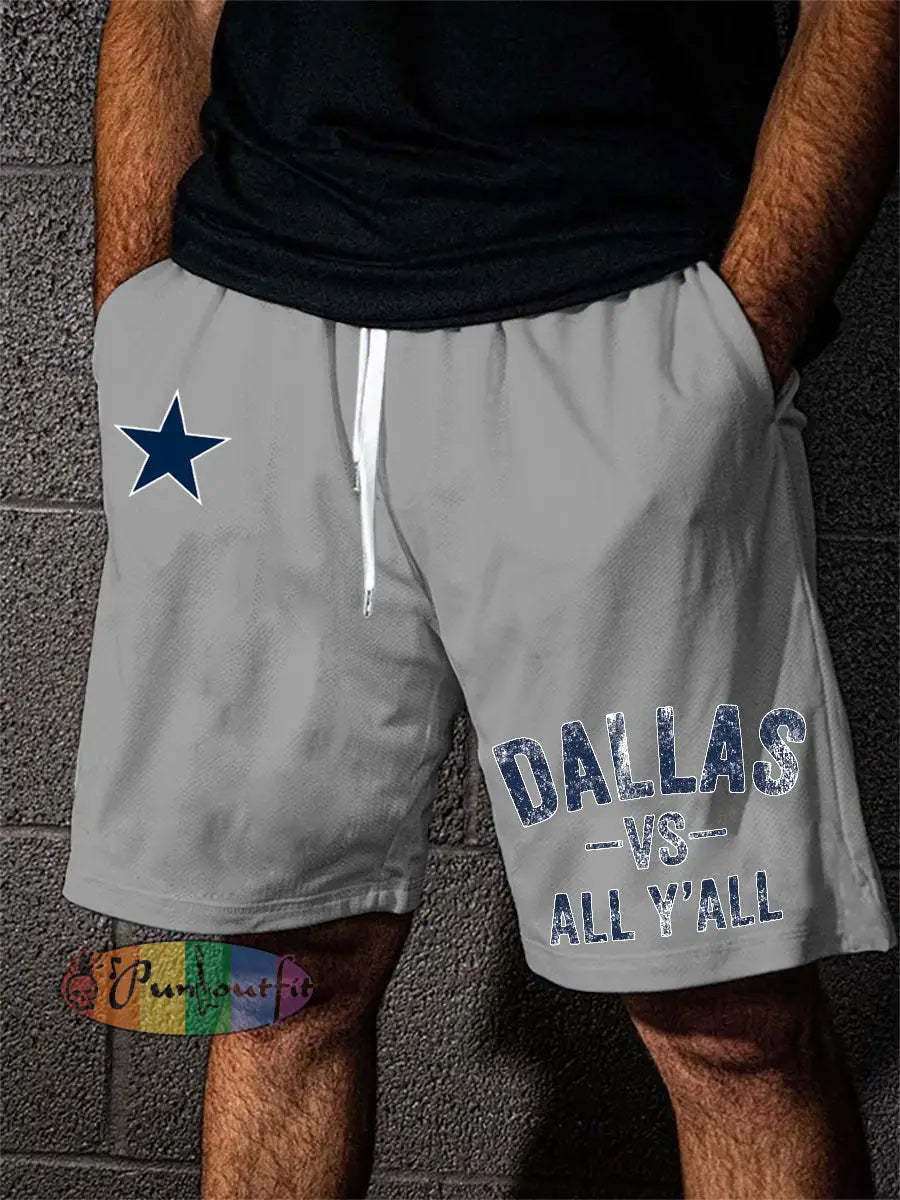Men’s American football shorts Gray / S