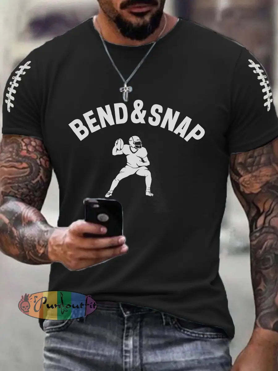Men’s American Football T-Shirt Black / S