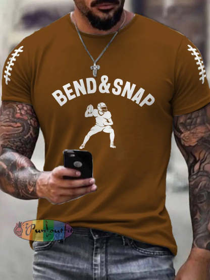 Men’s American Football T-Shirt Brown / S