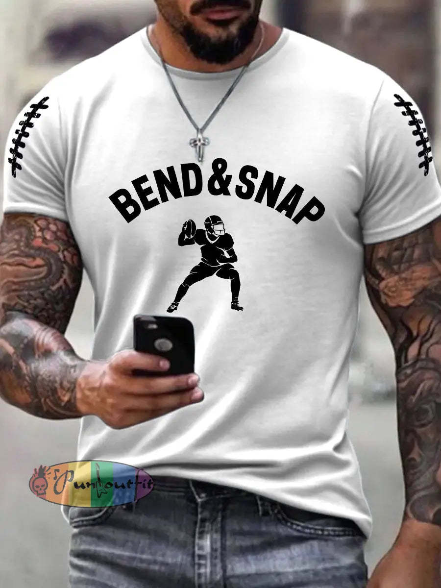 Men’s American Football T-Shirt White / S