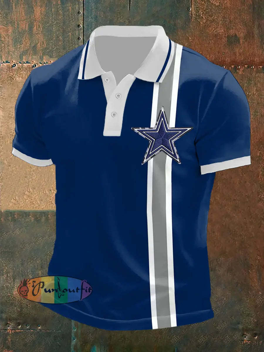 Men’s Football Print Casual Top As picture / S