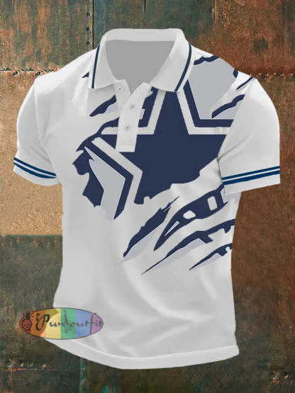 Men’s Football Print Casual Top As picture / S