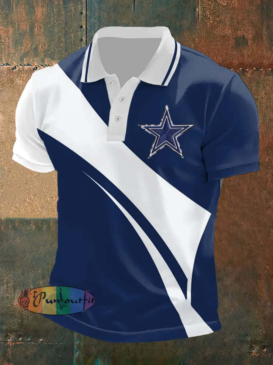 Men’s Football Print Casual Top As picture / S